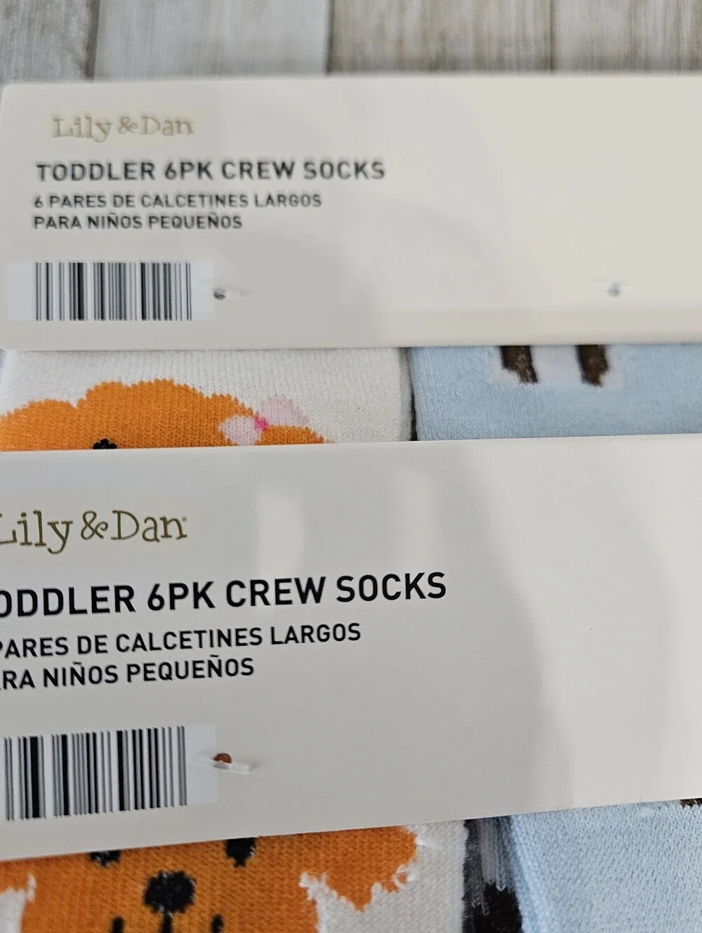 2 - 6 Packs Toddler Crew Socks Size S 6X Boys  4.5-8.5 Girls 6-10.5 Crew Socks b